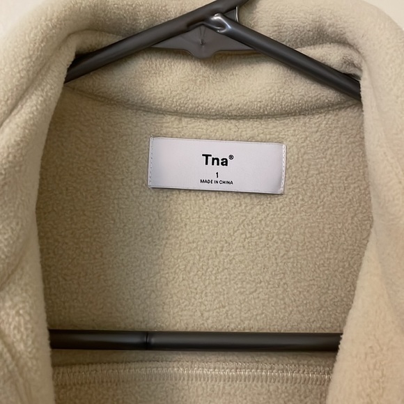 Aritzia polar button up in cream - Picture 3 of 6